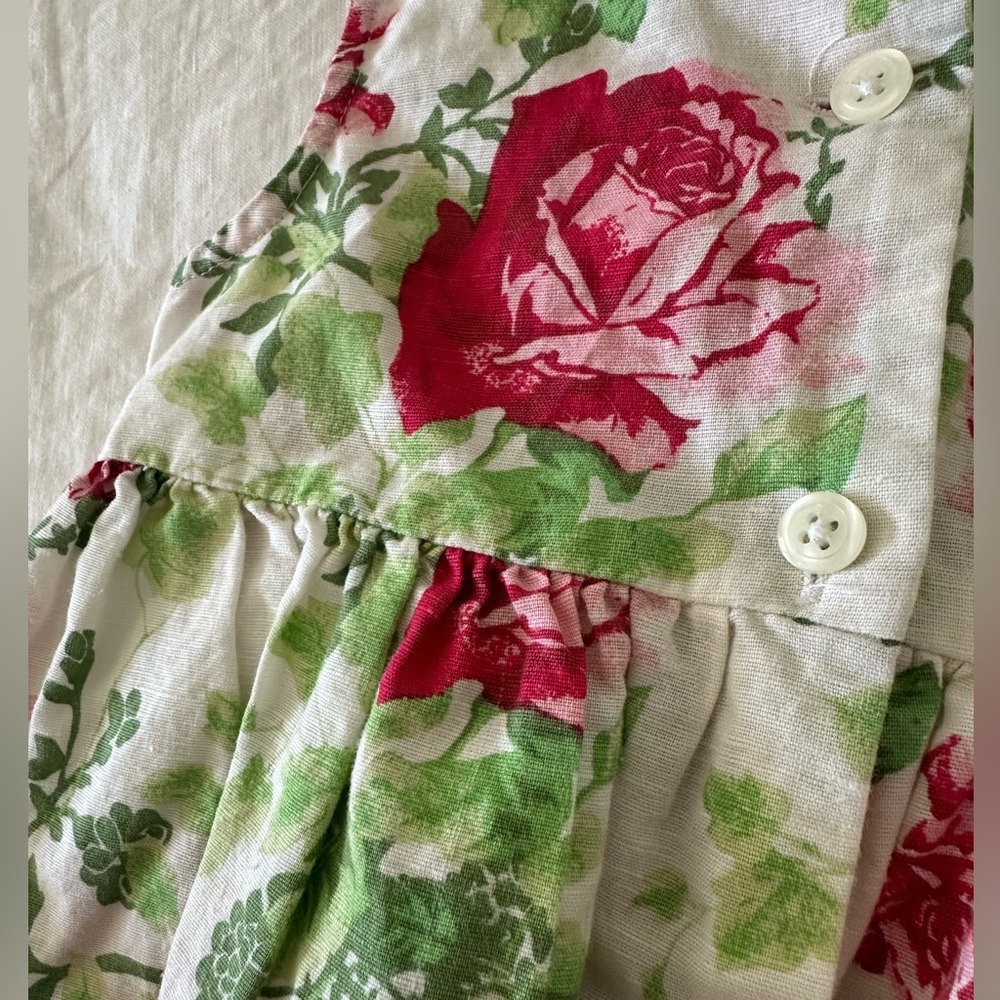 Rose Linen Dress